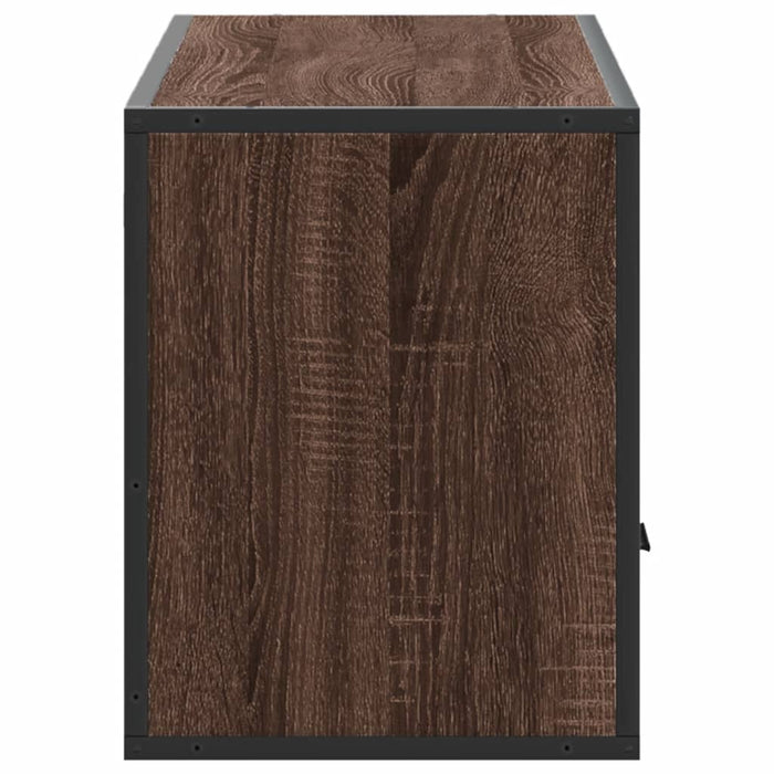 Dulap TV, stejar maro, 100x31x39,5 cm, lemn prelucrat și metal - WALTI WALTI