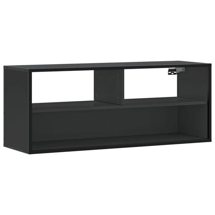 Dulap TV, negru, 100x31x39,5 cm, lemn prelucrat și metal - WALTI WALTI