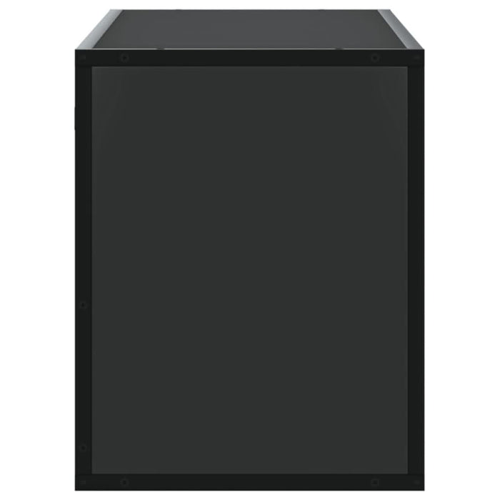 Dulap TV, negru, 100x31x39,5 cm, lemn prelucrat și metal - WALTI WALTI