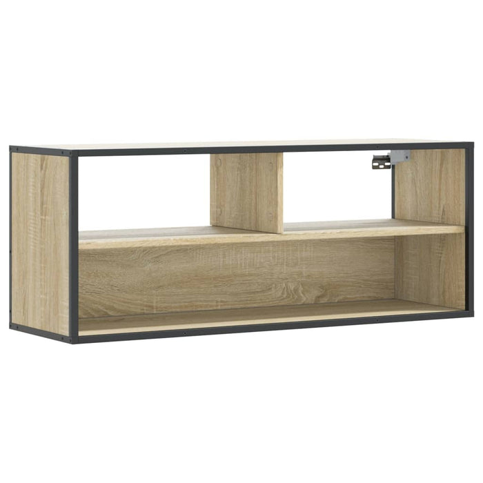 Dulap TV stejar sonoma, 100x31x39,5 cm, lemn prelucrat și metal WALTI
