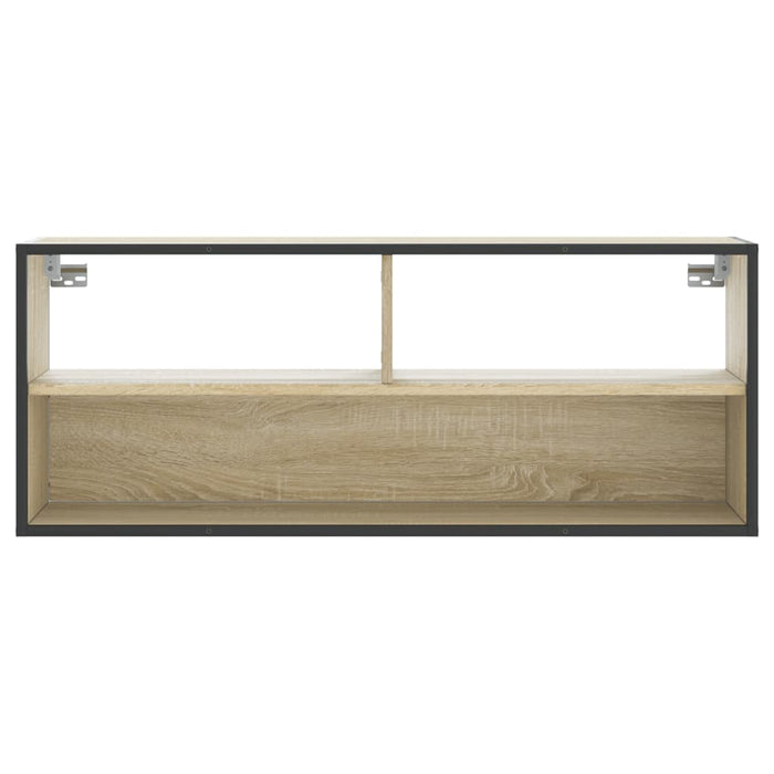 Dulap TV stejar sonoma, 100x31x39,5 cm, lemn prelucrat și metal WALTI