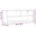 Dulap TV stejar fumuriu 100x31x39,5 cm, lemn prelucrat și metal - WALTI WALTI