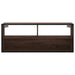 Dulap TV, stejar maro, 100x31x39,5 cm, lemn prelucrat și metal - WALTI WALTI
