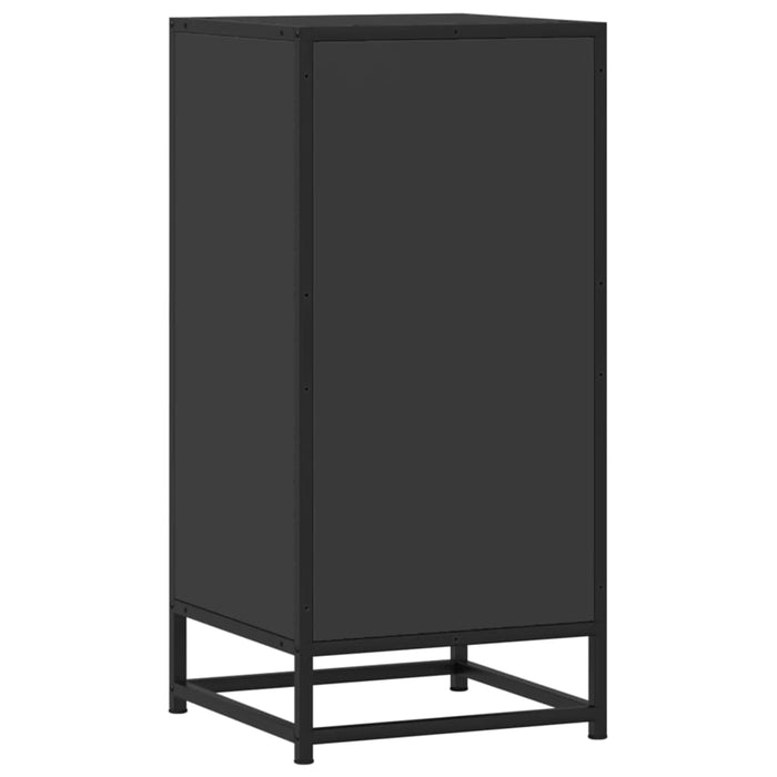 Dulap, negru, 35,5x35x76 cm, lemn prelucrat și metal WALTI