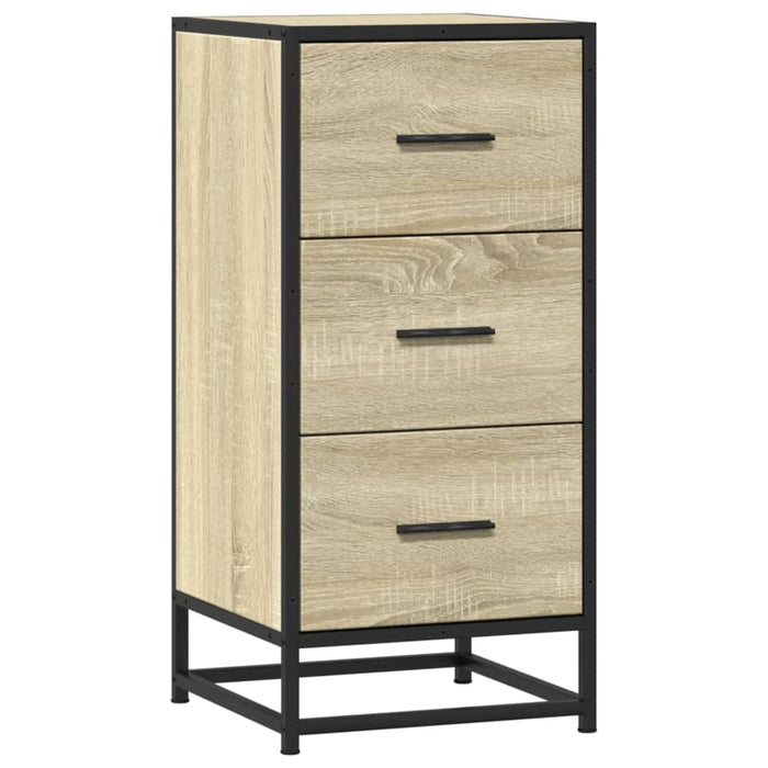 Dulap, stejar sonoma, 35,5x35x76 cm, lemn prelucrat și metal - WALTI WALTI