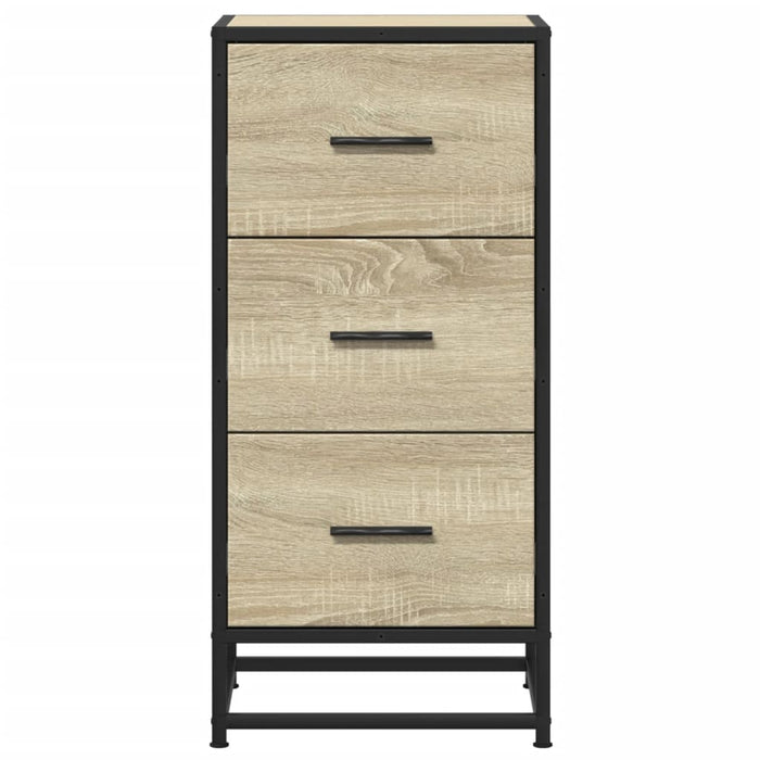 Dulap, stejar sonoma, 35,5x35x76 cm, lemn prelucrat și metal - WALTI WALTI