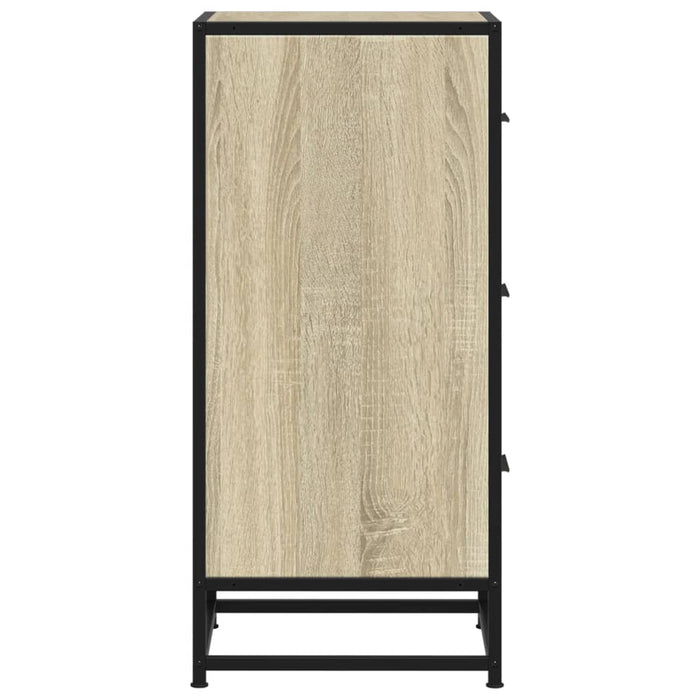 Dulap, stejar sonoma, 35,5x35x76 cm, lemn prelucrat și metal - WALTI WALTI