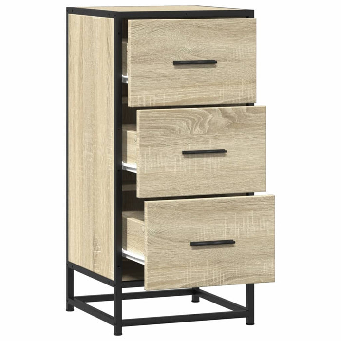 Dulap, stejar sonoma, 35,5x35x76 cm, lemn prelucrat și metal - WALTI WALTI