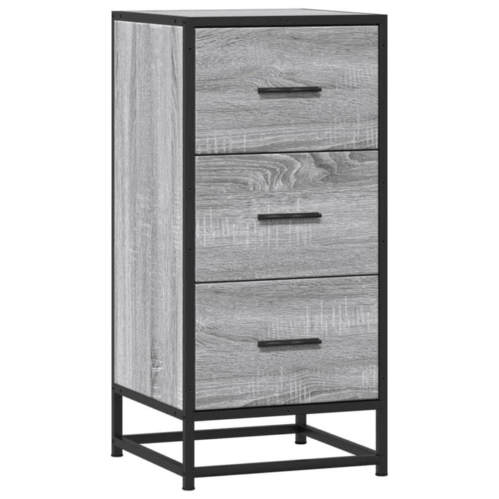 Dulap, gri sonoma, 35,5x35x76 cm, lemn prelucrat și metal - WALTI WALTI