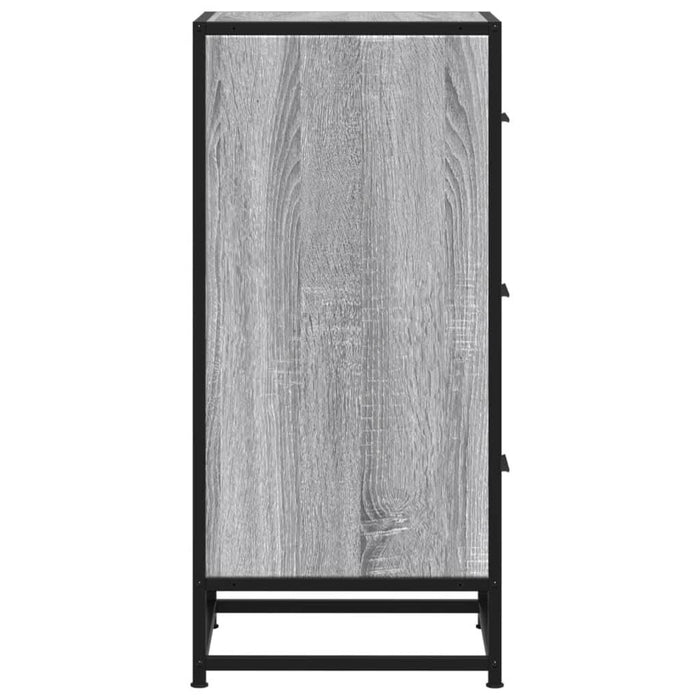 Dulap, gri sonoma, 35,5x35x76 cm, lemn prelucrat și metal - WALTI WALTI