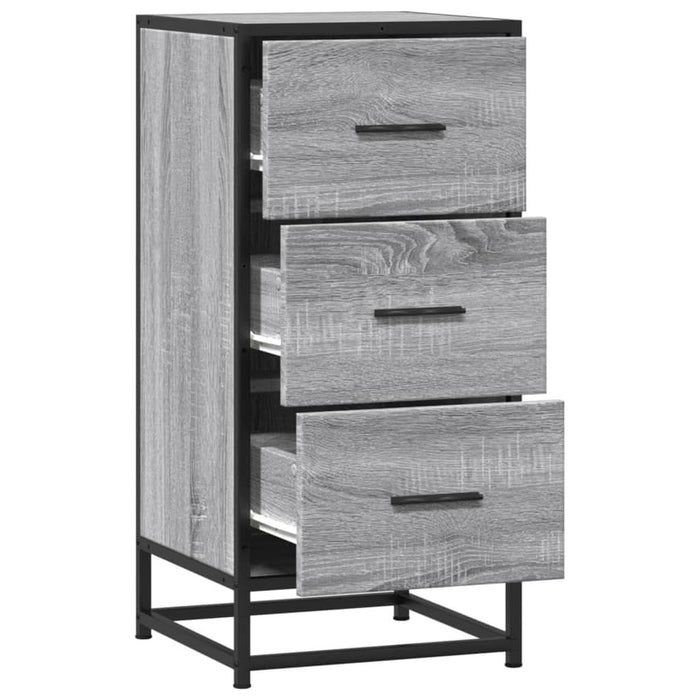 Dulap, gri sonoma, 35,5x35x76 cm, lemn prelucrat și metal - WALTI WALTI