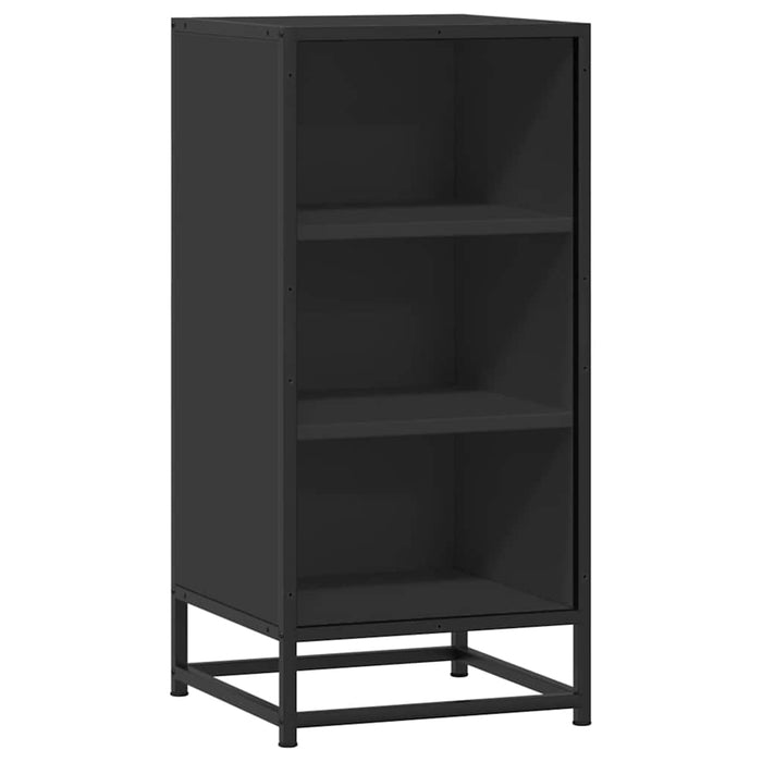 Dulap, negru, 35,5x35x76 cm, lemn prelucrat și metal - WALTI WALTI