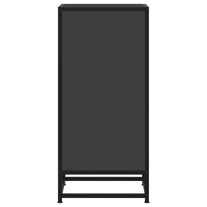 Dulap, negru, 35,5x35x76 cm, lemn prelucrat și metal - WALTI WALTI