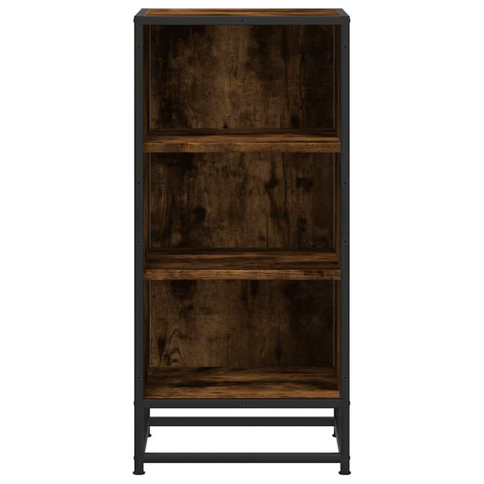 Dulap, stejar fumuriu, 35,5x35x76 cm, lemn prelucrat și metal - WALTI WALTI