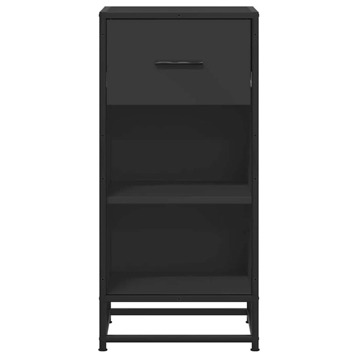 Dulap, negru, 35,5x35x76 cm, lemn prelucrat și metal - WALTI WALTI