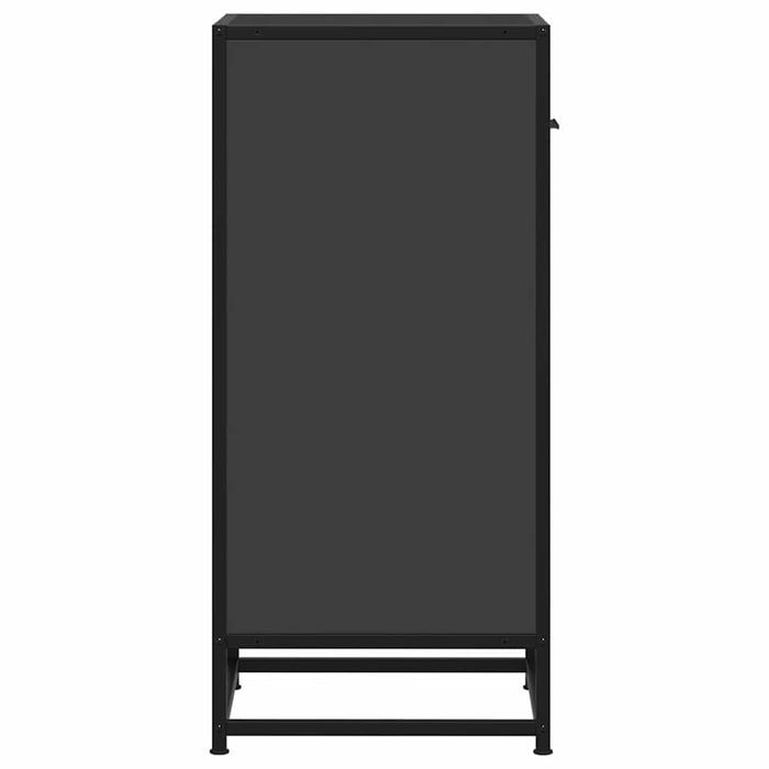 Dulap, negru, 35,5x35x76 cm, lemn prelucrat și metal - WALTI WALTI