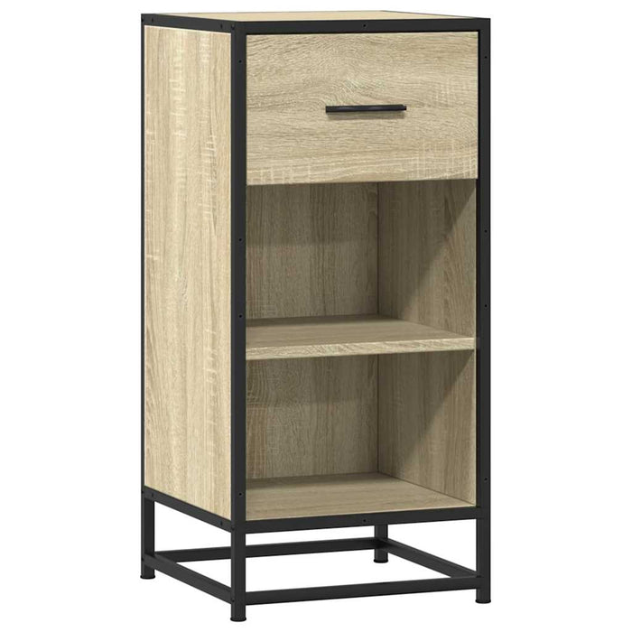 Dulap, stejar sonoma, 35,5x35x76 cm, lemn prelucrat și metal - WALTI WALTI