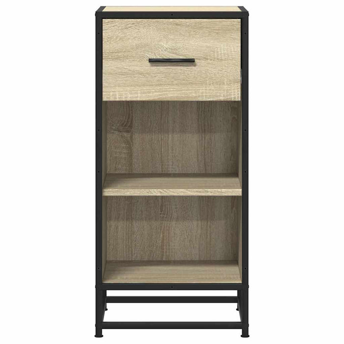 Dulap, stejar sonoma, 35,5x35x76 cm, lemn prelucrat și metal - WALTI WALTI