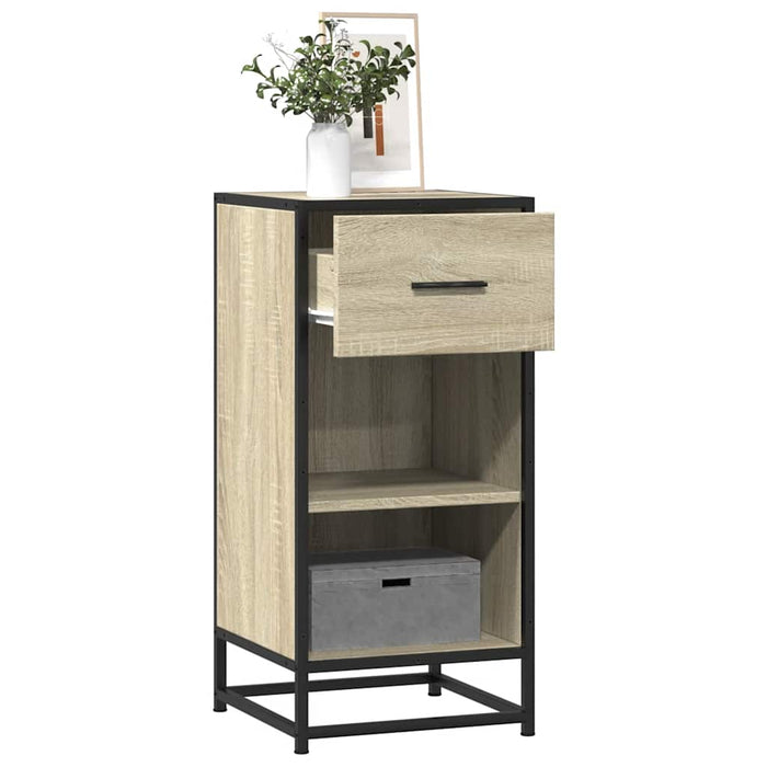 Dulap, stejar sonoma, 35,5x35x76 cm, lemn prelucrat și metal - WALTI WALTI