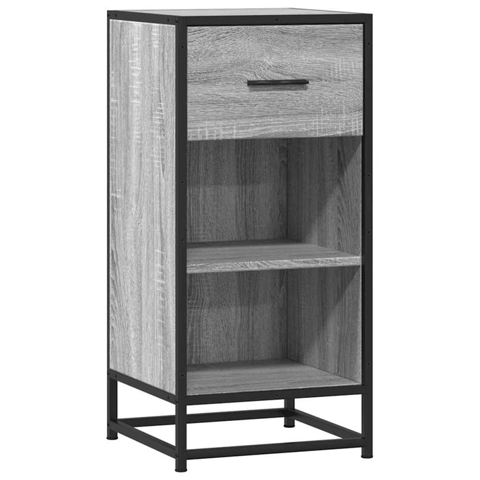 Dulap, gri sonoma, 35,5x35x76 cm, lemn prelucrat și metal - WALTI WALTI