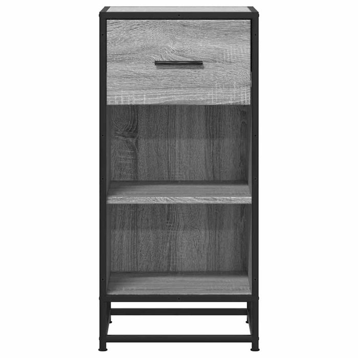 Dulap, gri sonoma, 35,5x35x76 cm, lemn prelucrat și metal - WALTI WALTI