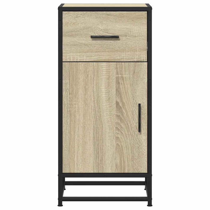 Dulap, stejar sonoma, 35,5x35x76 cm, lemn prelucrat și metal - WALTI WALTI