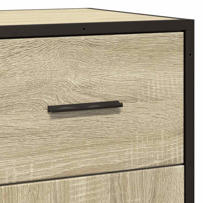 Dulap, stejar sonoma, 35,5x35x76 cm, lemn prelucrat și metal - WALTI WALTI