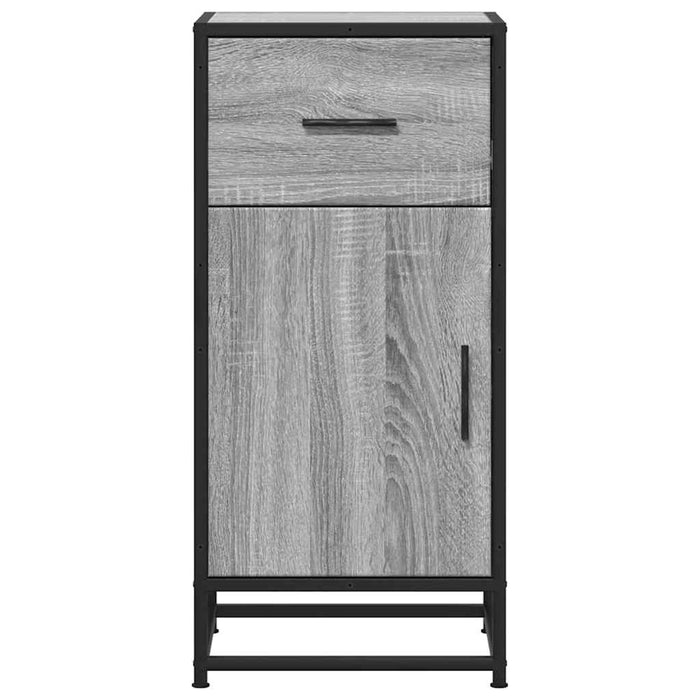 Dulap, gri sonoma, 35,5x35x76 cm, lemn prelucrat și metal - WALTI WALTI