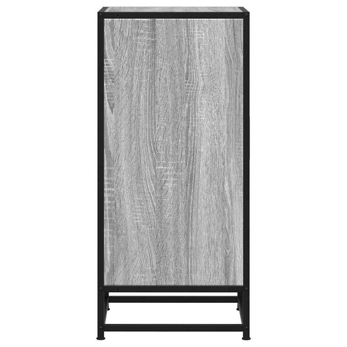Dulap, gri sonoma, 35,5x35x76 cm, lemn prelucrat și metal - WALTI WALTI