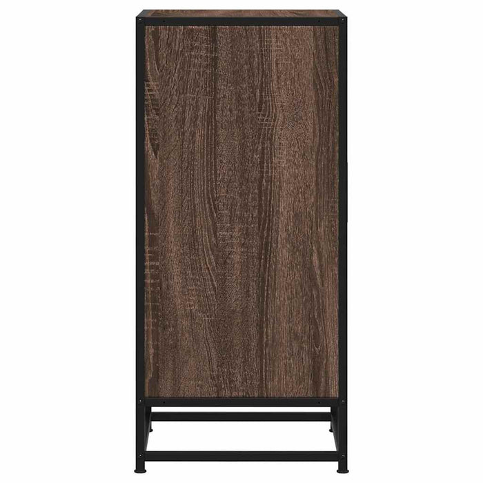 Dulap, stejar maro, 35,5x35x76 cm, lemn prelucrat și metal - WALTI WALTI