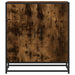 Dulap, stejar fumuriu, 68x35x76 cm, lemn prelucrat și metal - WALTI WALTI