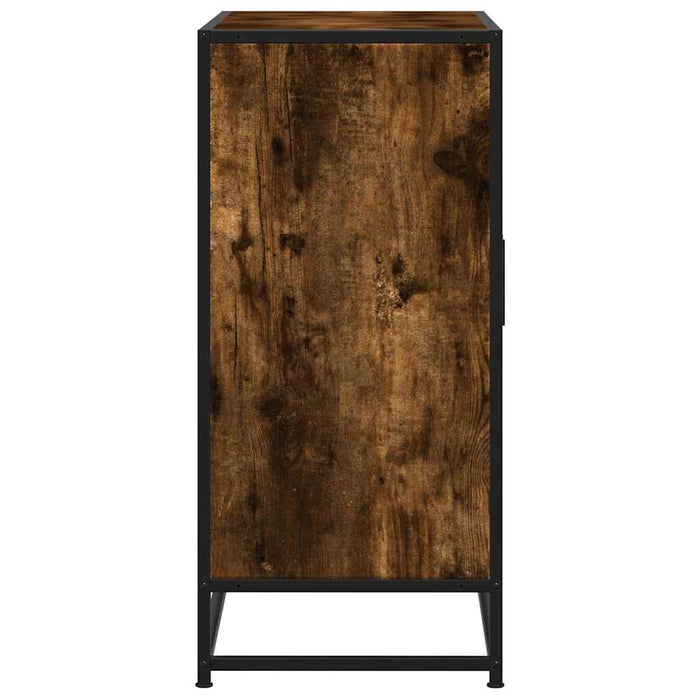 Dulap, stejar fumuriu, 68x35x76 cm, lemn prelucrat și metal - WALTI WALTI