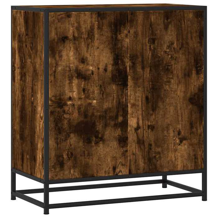 Dulap, stejar fumuriu, 68x35x76 cm, lemn prelucrat și metal - WALTI WALTI
