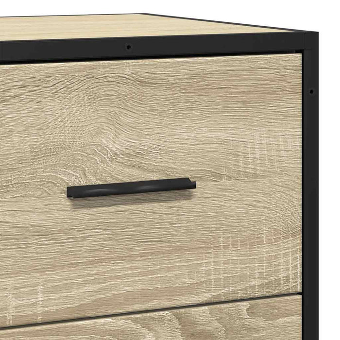 Dulap, stejar sonoma, 68x35x76 cm, lemn prelucrat și metal - WALTI WALTI