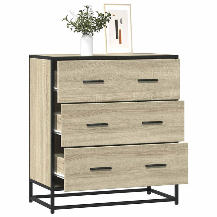 Dulap, stejar sonoma, 68x35x76 cm, lemn prelucrat și metal - WALTI WALTI