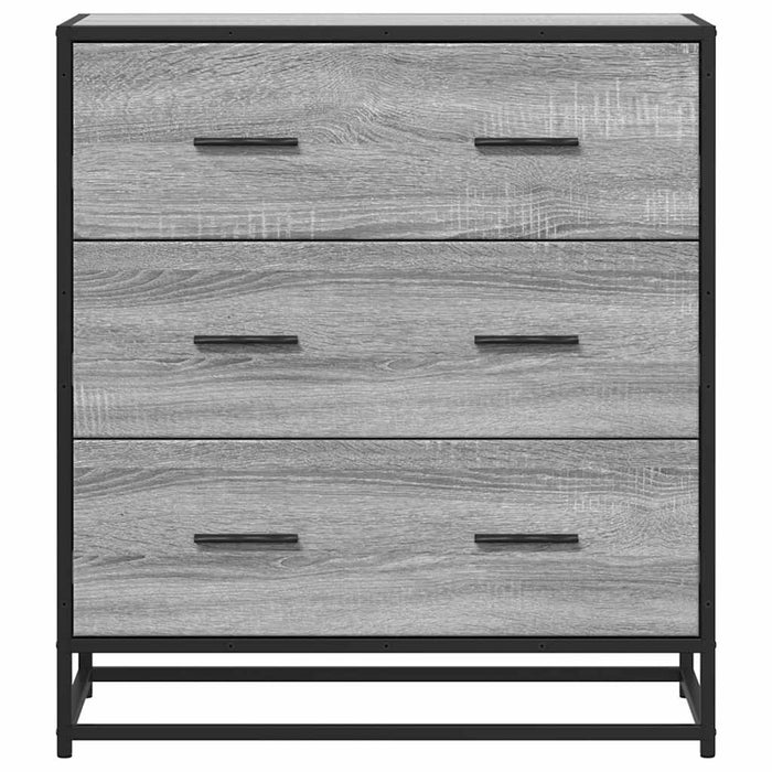 Dulap, gri sonoma, 68x35x76 cm, lemn prelucrat și metal - WALTI WALTI