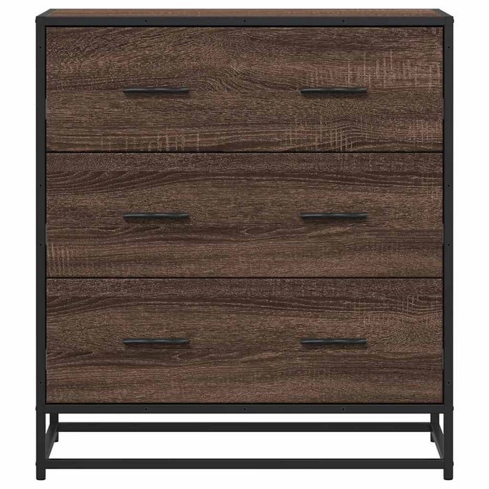 Dulap, stejar maro, 68x35x76 cm, lemn prelucrat și metal - WALTI WALTI