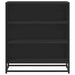 Dulap, negru, 68x35x76 cm, lemn prelucrat și metal - WALTI WALTI