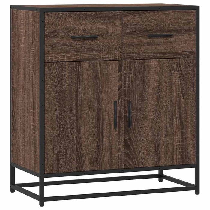 Dulap, stejar maro, 68x35x76 cm, lemn prelucrat și metal - WALTI WALTI