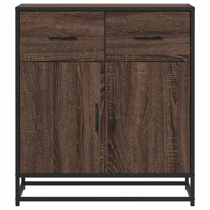 Dulap, stejar maro, 68x35x76 cm, lemn prelucrat și metal - WALTI WALTI