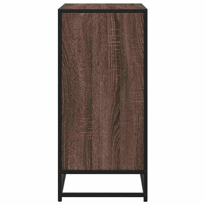 Dulap, stejar maro, 68x35x76 cm, lemn prelucrat și metal - WALTI WALTI