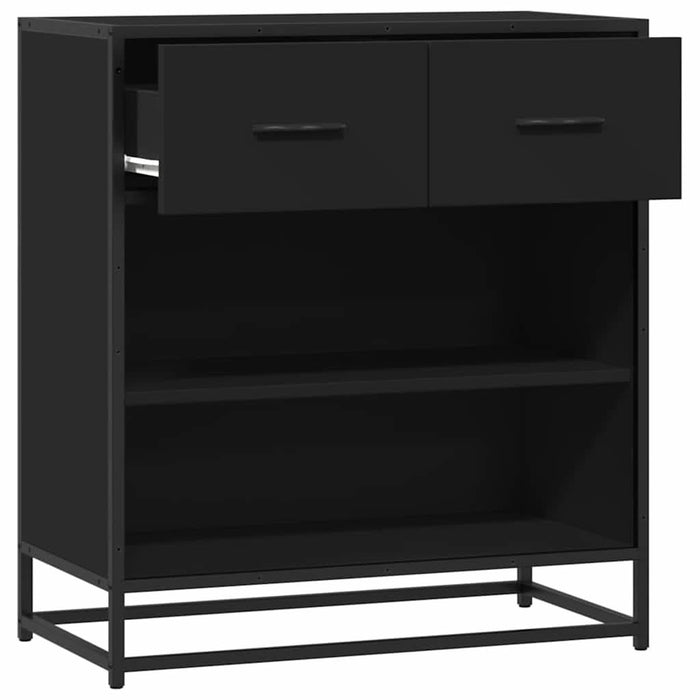 Bufetă neagră 68x35x76 cm lemn prelucrat - WALTI WALTI