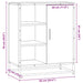 Dulap, gri sonoma, 62x35x76 cm, lemn prelucrat - WALTI WALTI
