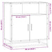 Bufetă gri Sonoma 68x35x76 cm din lemn prelucrat - WALTI WALTI