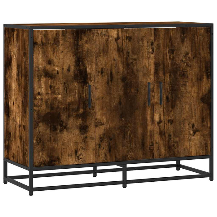 Dulap, stejar fumuriu, 94x35x76 cm, lemn prelucrat - WALTI WALTI