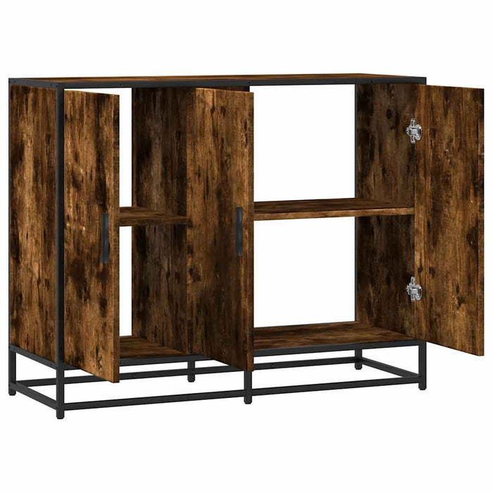 Dulap, stejar fumuriu, 94x35x76 cm, lemn prelucrat - WALTI WALTI