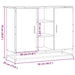 Dulap, gri sonoma, 92x35x76 cm, lemn prelucrat - WALTI WALTI