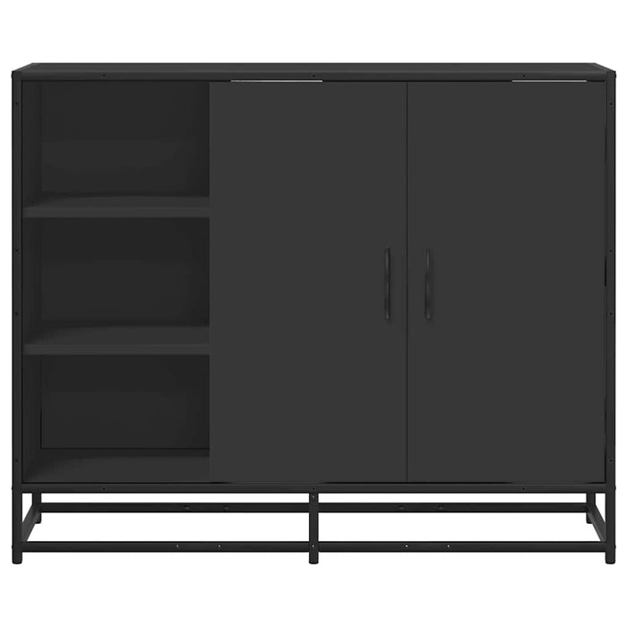 Servantă, negru, 92x35x76 cm, lemn prelucrat - WALTI WALTI
