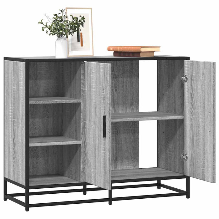 Dulap, gri sonoma, 92x35x76 cm, lemn prelucrat - WALTI WALTI