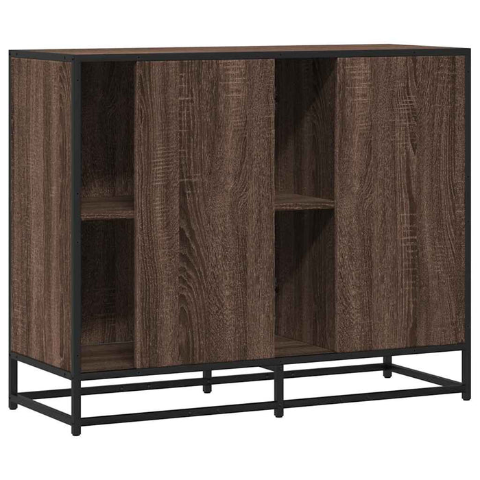Dulap, stejar maro, 92x35x76 cm, lemn prelucrat - WALTI WALTI